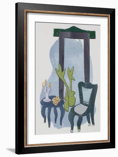 Chateau Interior IV-Rob Delamater-Framed Art Print