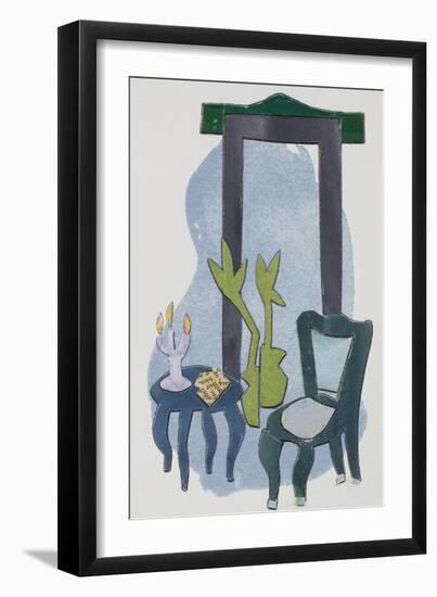 Chateau Interior IV-Rob Delamater-Framed Art Print