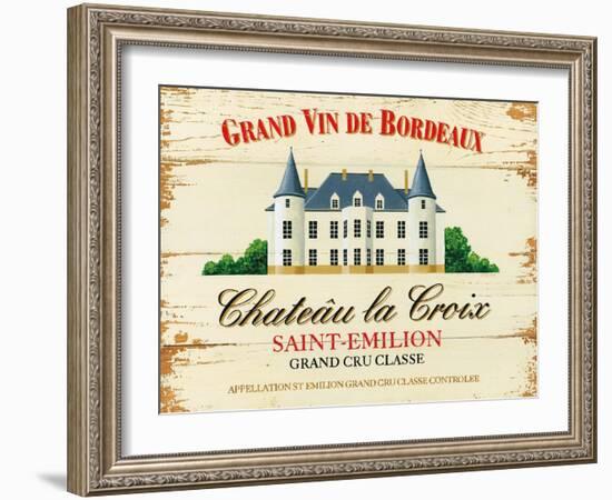 Chateau La Croix-Martin Wiscombe-Framed Art Print