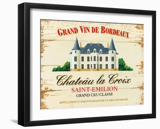 Chateau La Croix-Martin Wiscombe-Framed Art Print