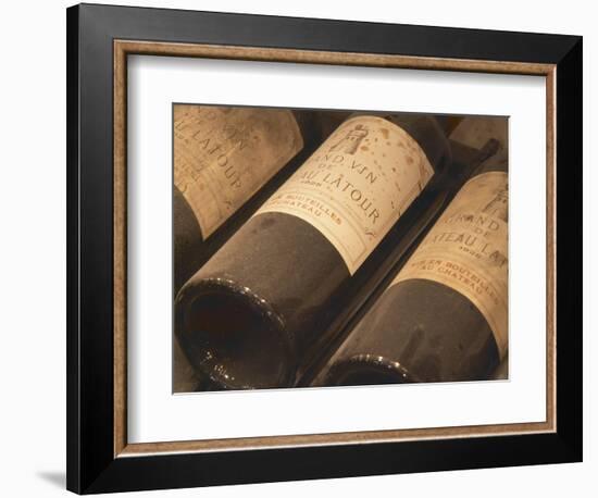 Chateau Latour from Pauillac, Medoc, Bordeaux, Ulriksdal Vardshus Restaurant, Stockholm, Sweden-Per Karlsson-Framed Photographic Print