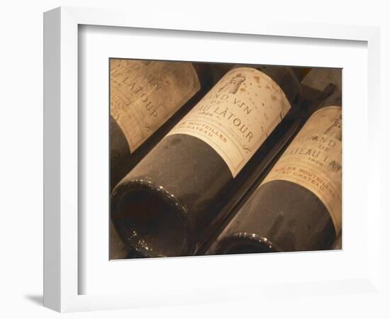 Chateau Latour from Pauillac, Medoc, Bordeaux, Ulriksdal Vardshus Restaurant, Stockholm, Sweden-Per Karlsson-Framed Photographic Print