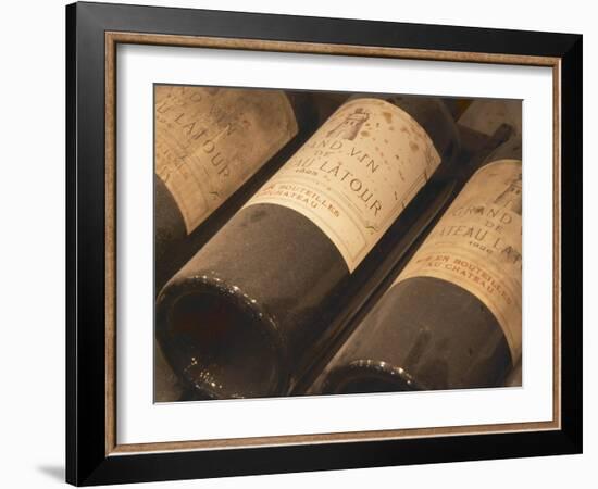 Chateau Latour from Pauillac, Medoc, Bordeaux, Ulriksdal Vardshus Restaurant, Stockholm, Sweden-Per Karlsson-Framed Photographic Print