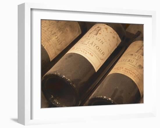 Chateau Latour from Pauillac, Medoc, Bordeaux, Ulriksdal Vardshus Restaurant, Stockholm, Sweden-Per Karlsson-Framed Photographic Print