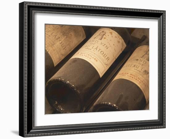 Chateau Latour from Pauillac, Medoc, Bordeaux, Ulriksdal Vardshus Restaurant, Stockholm, Sweden-Per Karlsson-Framed Photographic Print