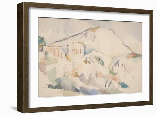 Château Noir and Mont Sainte-Victoire, Ca 1890-1895-Paul Cézanne-Framed Giclee Print