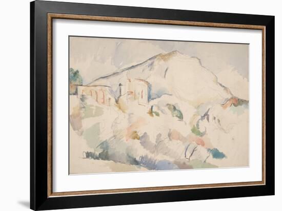 Château Noir and Mont Sainte-Victoire, Ca 1890-1895-Paul Cézanne-Framed Giclee Print