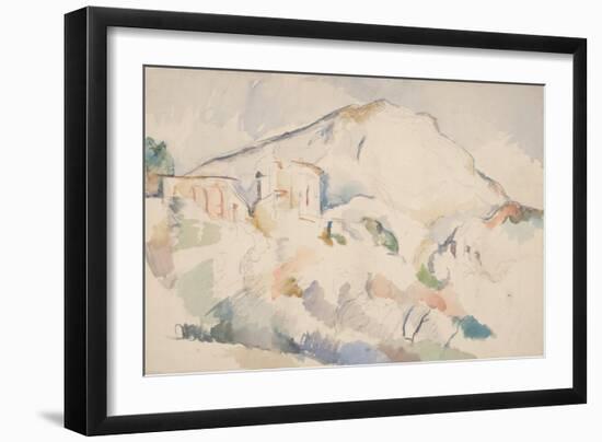 Château Noir and Mont Sainte-Victoire, Ca 1890-1895-Paul Cézanne-Framed Giclee Print