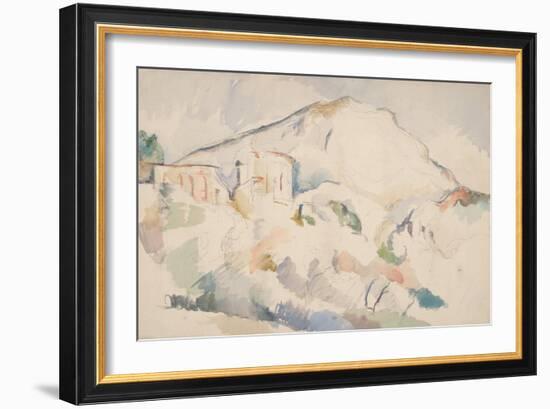 Château Noir and Mont Sainte-Victoire, Ca 1890-1895-Paul Cézanne-Framed Giclee Print