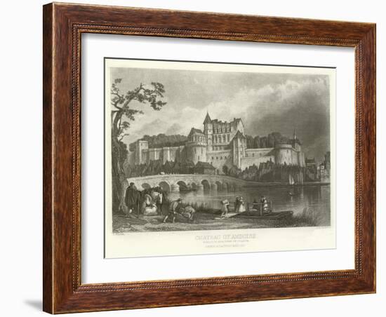 Chateau of Amboise-Alphonse Marie de Neuville-Framed Giclee Print