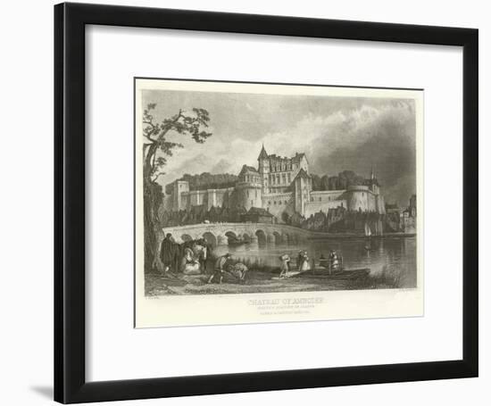 Chateau of Amboise-Alphonse Marie de Neuville-Framed Giclee Print