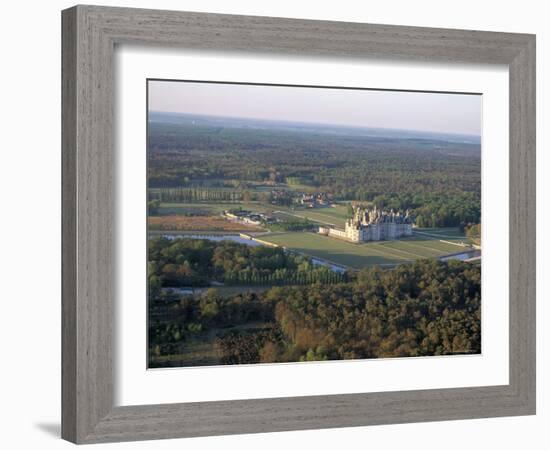 Chateau of Chambord, Unesco World Heritage Site, Route of Francois 1Er (Francis 1st), Loire Valley-Bruno Barbier-Framed Photographic Print