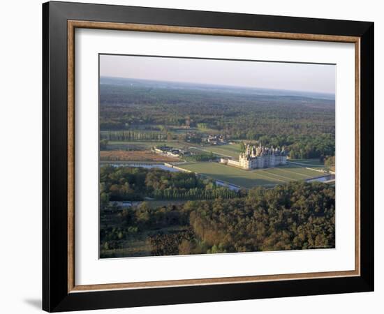 Chateau of Chambord, Unesco World Heritage Site, Route of Francois 1Er (Francis 1st), Loire Valley-Bruno Barbier-Framed Photographic Print