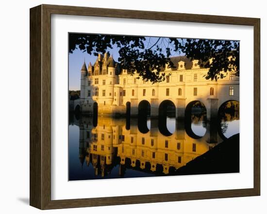 Chateau of Chenonceau, Indre Et Loire, Loire Valley, France-Bruno Morandi-Framed Photographic Print