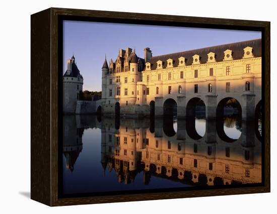 Chateau of Chenonceau, Indre Et Loire, Pays De Loire, Loire Valley, France, Europe-Bruno Morandi-Framed Premier Image Canvas