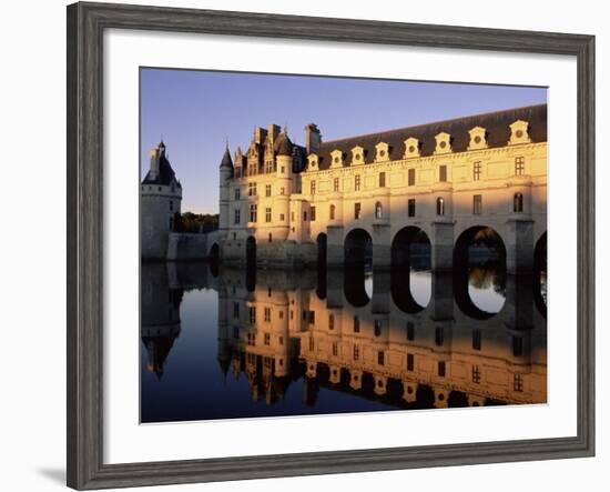 Chateau of Chenonceau, Indre Et Loire, Pays De Loire, Loire Valley, France, Europe-Bruno Morandi-Framed Photographic Print