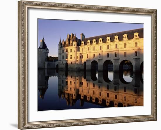 Chateau of Chenonceau, Indre Et Loire, Pays De Loire, Loire Valley, France, Europe-Bruno Morandi-Framed Photographic Print