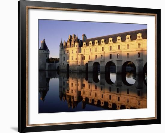 Chateau of Chenonceau, Indre Et Loire, Pays De Loire, Loire Valley, France, Europe-Bruno Morandi-Framed Photographic Print