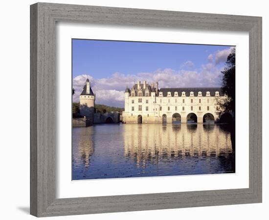 Chateau of Chenonceau, Indre Et Loire, Pays De Loire, Loire Valley, France, Europe-Bruno Morandi-Framed Photographic Print