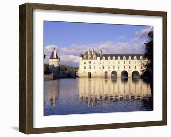 Chateau of Chenonceau, Indre Et Loire, Pays De Loire, Loire Valley, France, Europe-Bruno Morandi-Framed Photographic Print