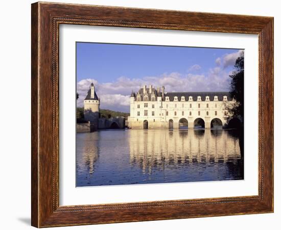 Chateau of Chenonceau, Indre Et Loire, Pays De Loire, Loire Valley, France, Europe-Bruno Morandi-Framed Photographic Print