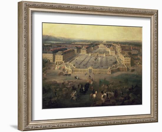 Chateau of Versailles, France, seen from the Place d'Armes, 1722-Pierre-Denis Martin-Framed Giclee Print