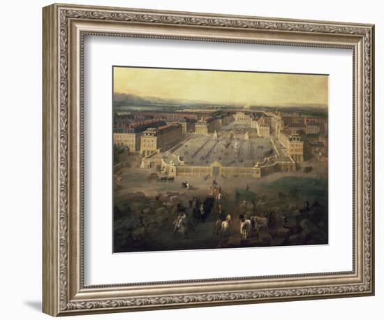 Chateau of Versailles, France, seen from the Place d'Armes, 1722-Pierre-Denis Martin-Framed Giclee Print