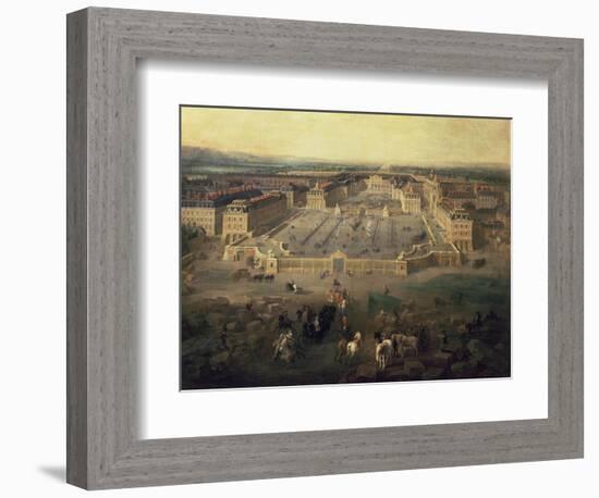 Chateau of Versailles, France, seen from the Place d'Armes, 1722-Pierre-Denis Martin-Framed Giclee Print