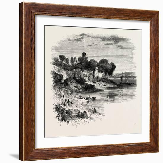 Chateau on the Rance, Normandy and Brittany, France, 19th Century-null-Framed Giclee Print