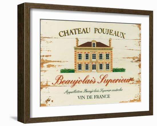 Chateau Poujeaux-Martin Wiscombe-Framed Art Print