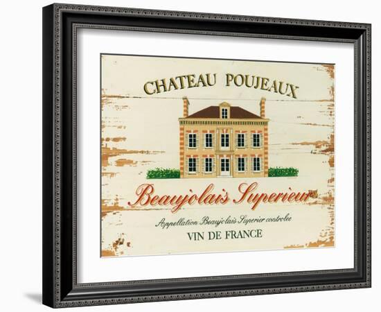 Chateau Poujeaux-Martin Wiscombe-Framed Art Print