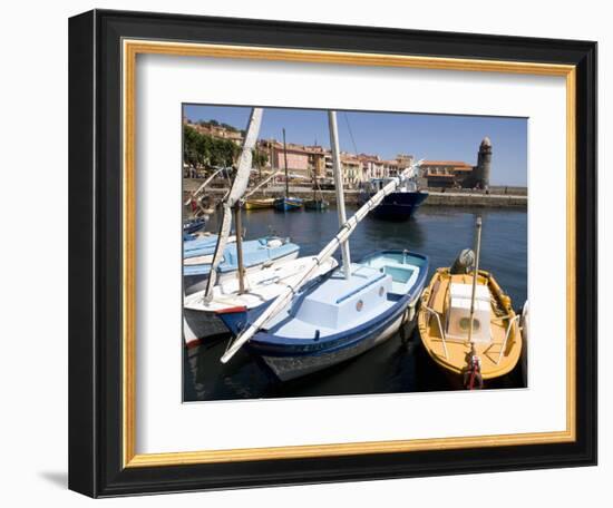 Chateau Royal, Eglise Notre-Dame-Des-Anges, Collioure, Pyrenees-Orientales, Languedoc, France-Martin Child-Framed Photographic Print