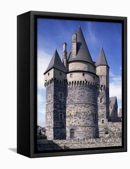 Chateau, Vitre, Ille-Et-Vilaine, Brittany, France-Michael Busselle-Framed Premier Image Canvas