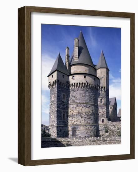 Chateau, Vitre, Ille-Et-Vilaine, Brittany, France-Michael Busselle-Framed Photographic Print