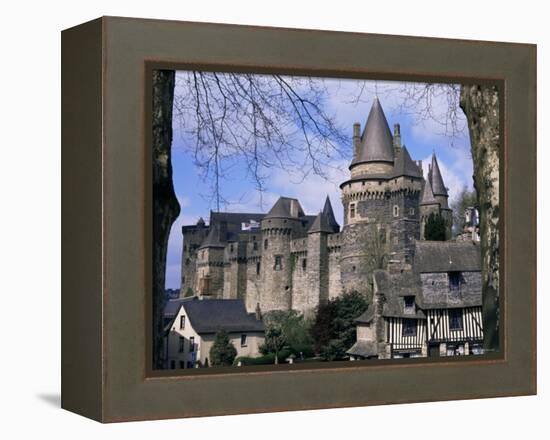 Chateau, Vitre, Ille-Et-Vilaine, Brittany, France-David Hughes-Framed Premier Image Canvas