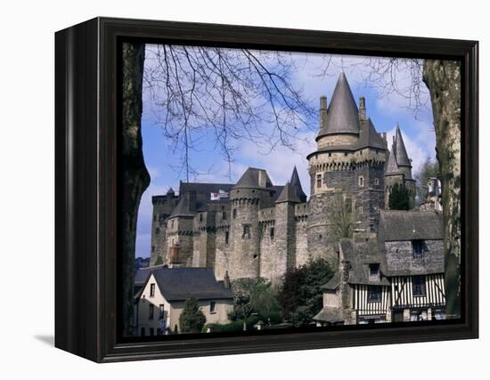 Chateau, Vitre, Ille-Et-Vilaine, Brittany, France-David Hughes-Framed Premier Image Canvas