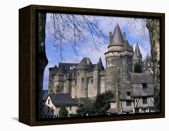 Chateau, Vitre, Ille-Et-Vilaine, Brittany, France-David Hughes-Framed Premier Image Canvas