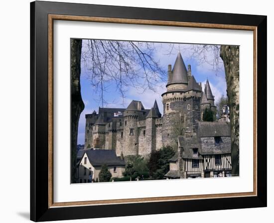 Chateau, Vitre, Ille-Et-Vilaine, Brittany, France-David Hughes-Framed Photographic Print