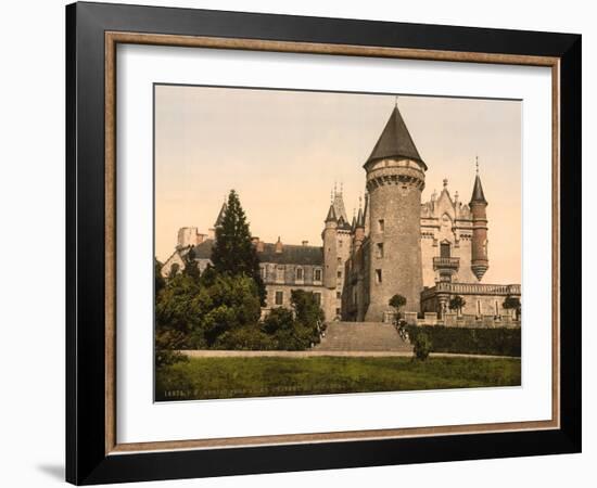 Chateaux de Bourbon , Busset near Vichy, France, c.1890-1900-null-Framed Photographic Print