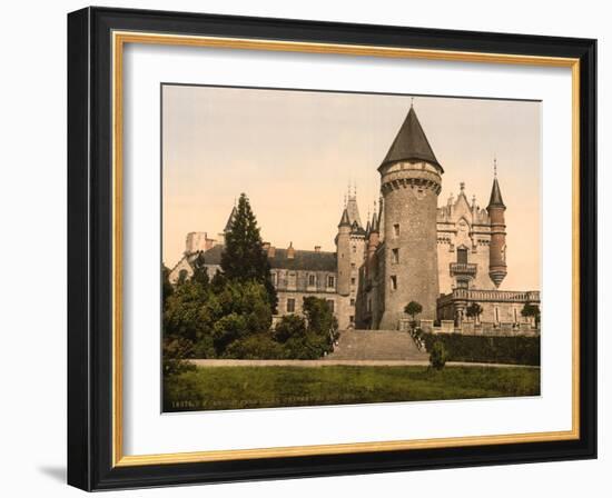 Chateaux de Bourbon , Busset near Vichy, France, c.1890-1900-null-Framed Photographic Print