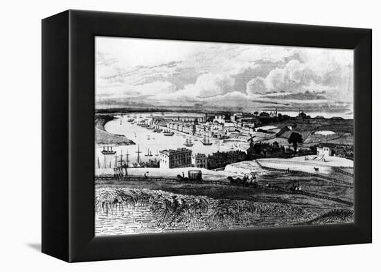 Chatham Dockyard from Port Pitt, Engraved by R. Roffe, Published in Ireland's 'History of Kent',…-George Sidney Shepherd-Framed Premier Image Canvas