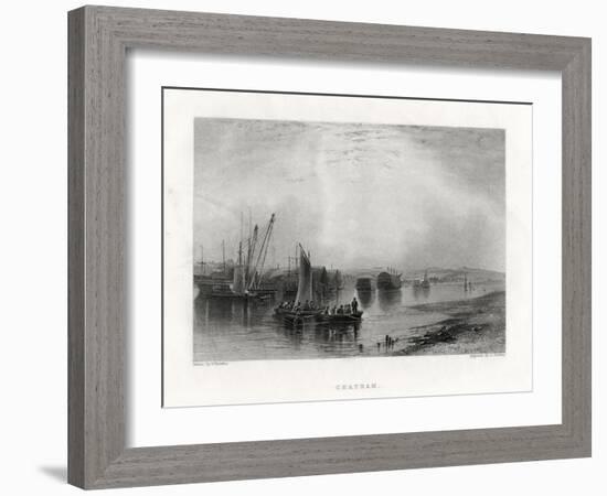 Chatham, Kent, 1860-E Finden-Framed Giclee Print