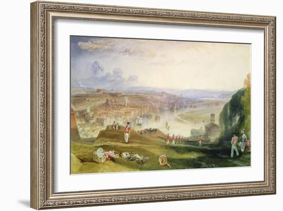 Chatham, Towards Fort Pitt-J. M. W. Turner-Framed Giclee Print