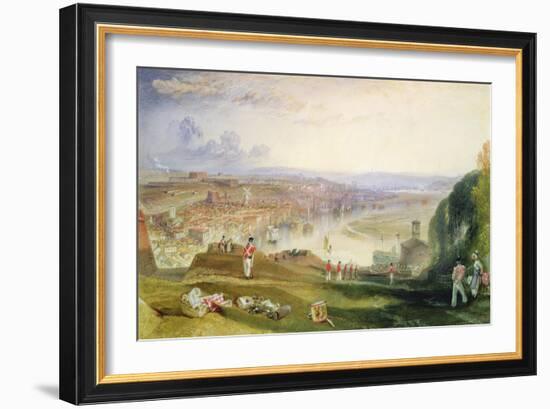 Chatham, Towards Fort Pitt-J. M. W. Turner-Framed Giclee Print