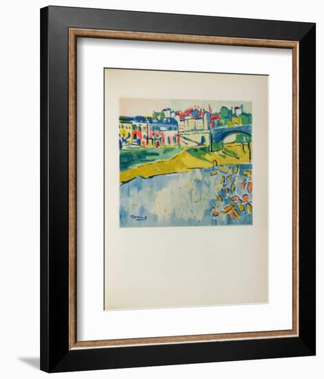 Chatou a Larbre Rouge, 1906-Maurice De Vlaminck-Framed Collectable Print