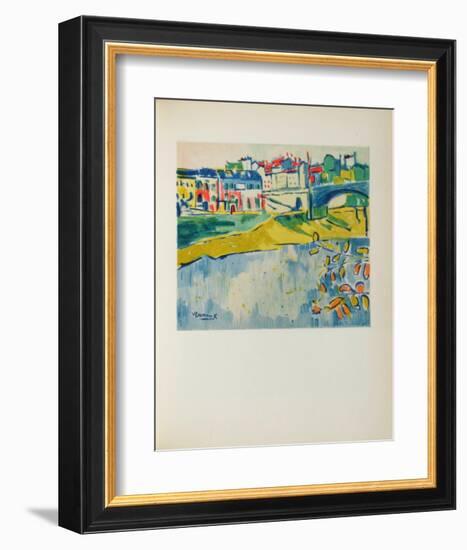 Chatou a Larbre Rouge, 1906-Maurice De Vlaminck-Framed Collectable Print