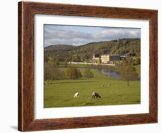 Chatsworth House, Chatsworth Estate, Derbyshire, England, United Kingdom, Europe-Frank Fell-Framed Photographic Print