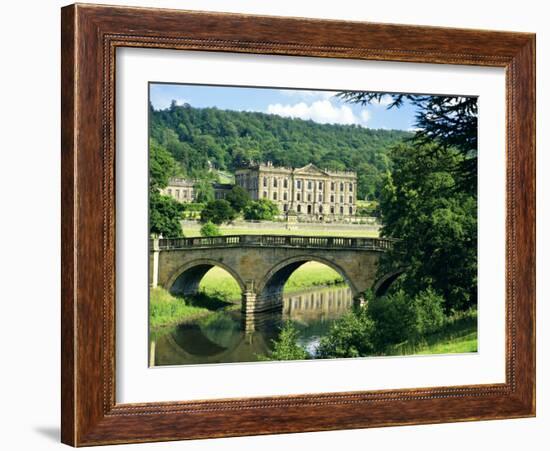 Chatsworth House, Derbyshire, England, UK-Peter Scholey-Framed Photographic Print