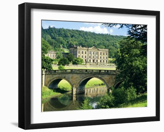 Chatsworth House, Derbyshire, England, UK-Peter Scholey-Framed Photographic Print