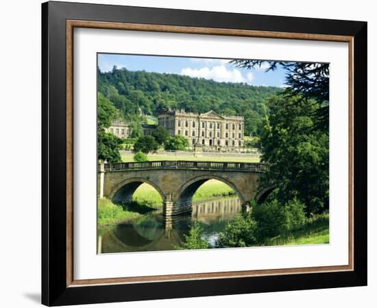 Chatsworth House, Derbyshire, England, UK-Peter Scholey-Framed Photographic Print